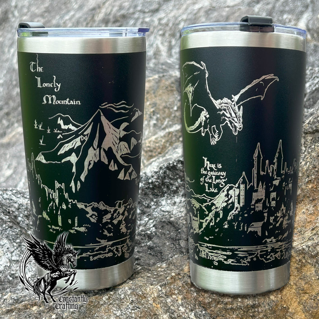Burning of Lake Town - Lord of the Rings 20oz Tumbler