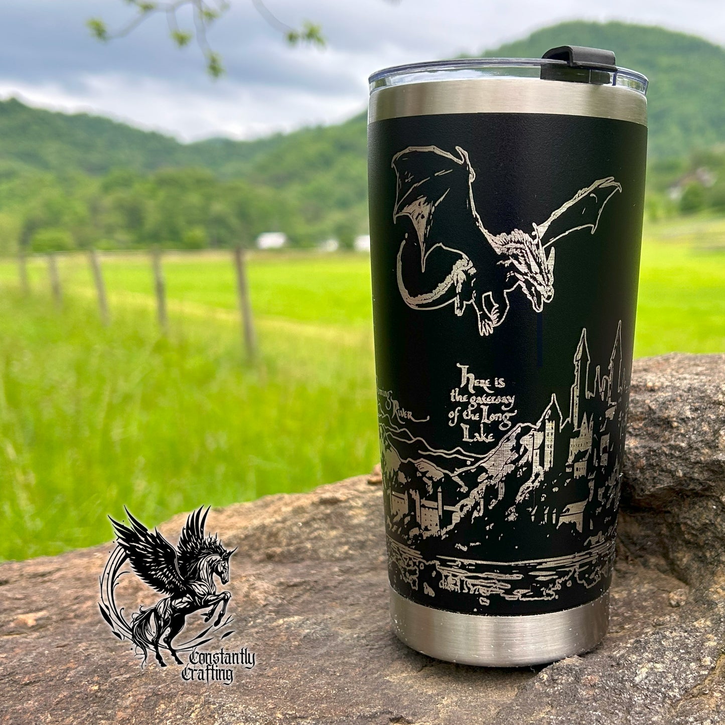 Burning of Lake Town - Lord of the Rings 20oz Tumbler