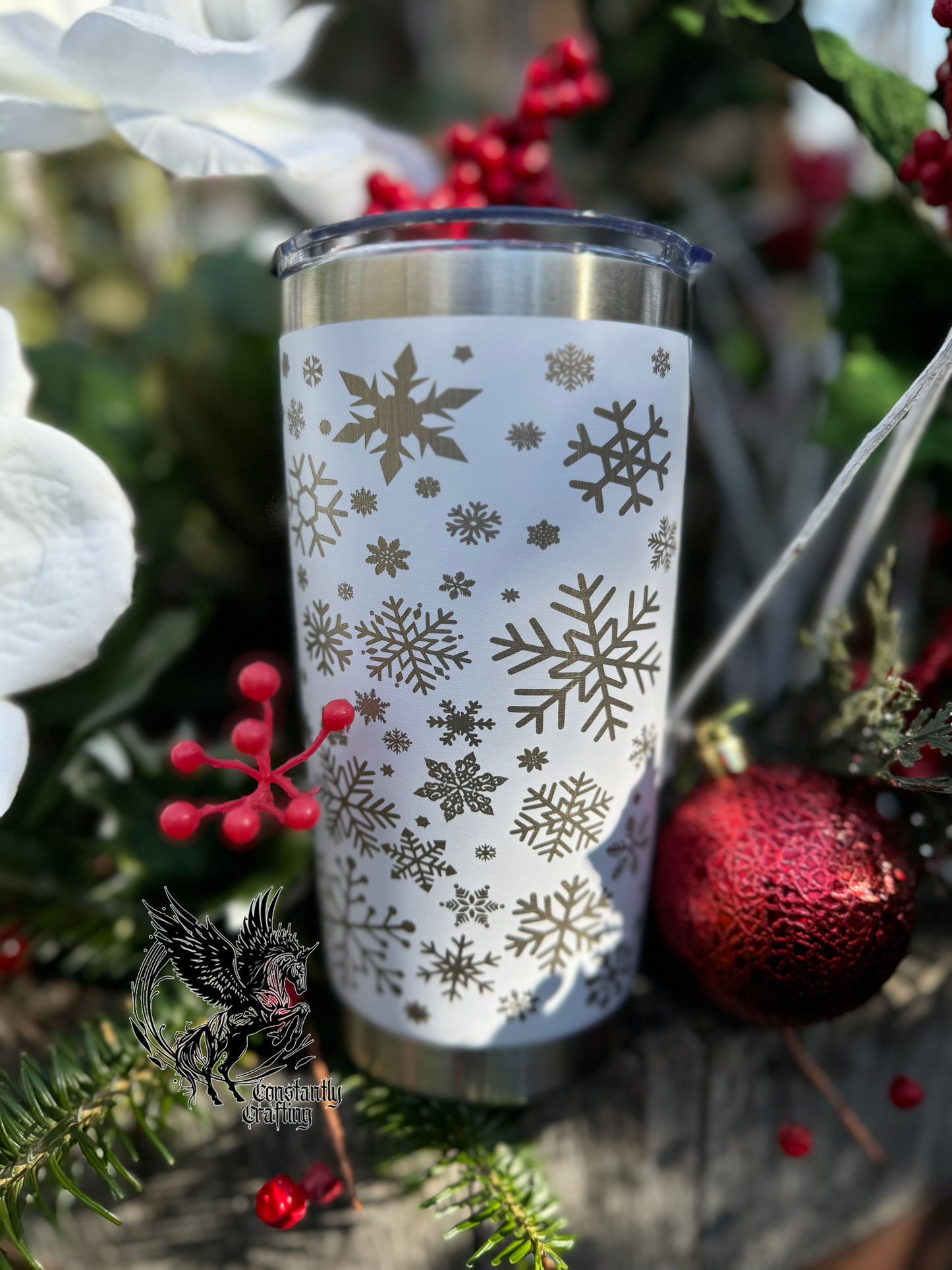 Winter Snowflake - 20 oz tumbler