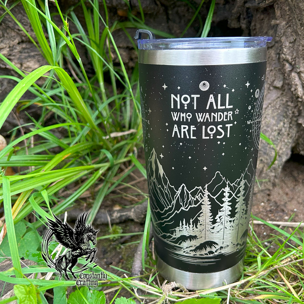 image Not All Who Wander Are Lost Wrapped 20oz Tumbler