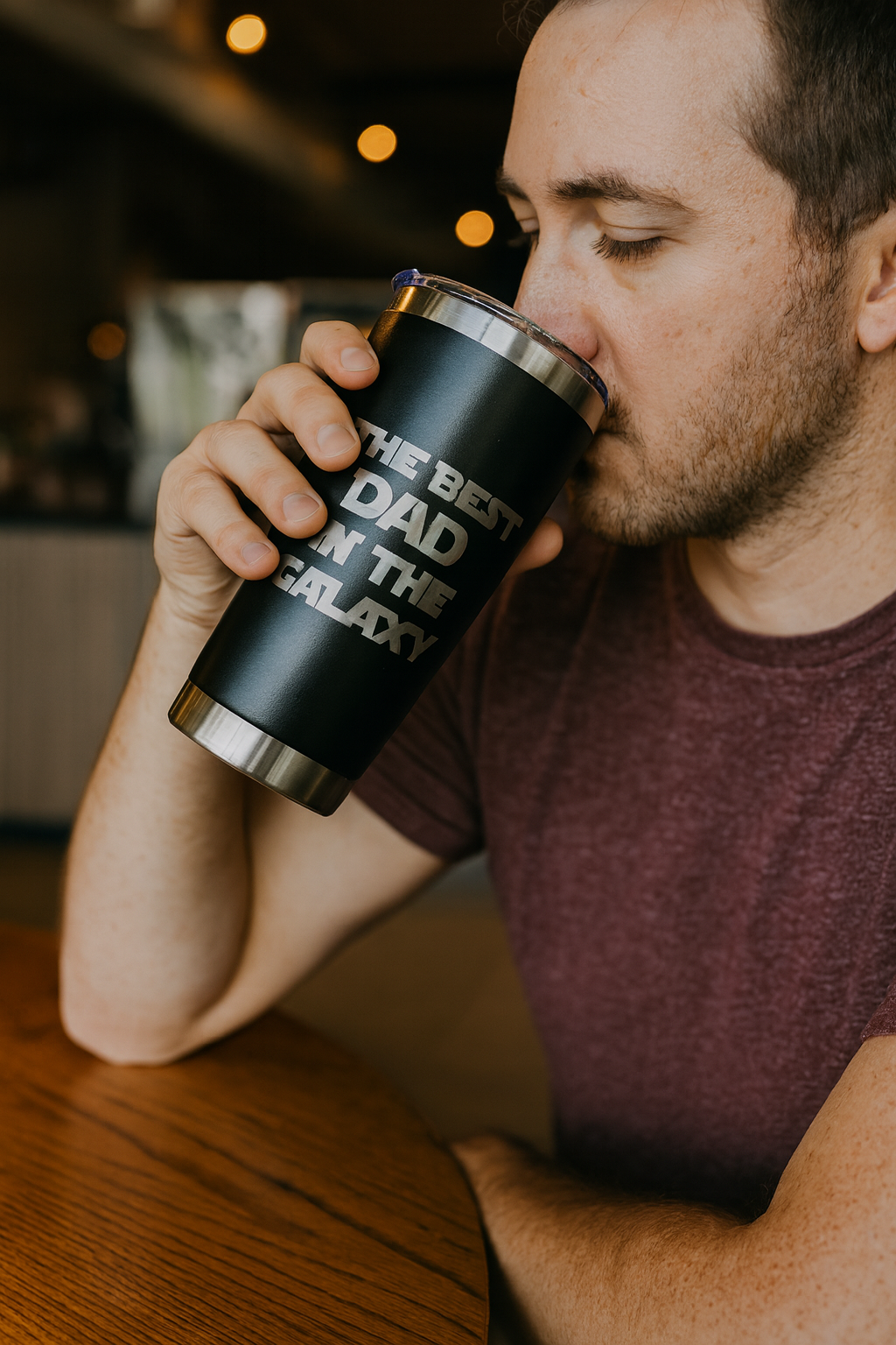 image The Best Dad In The Galaxy 20oz tumbler.