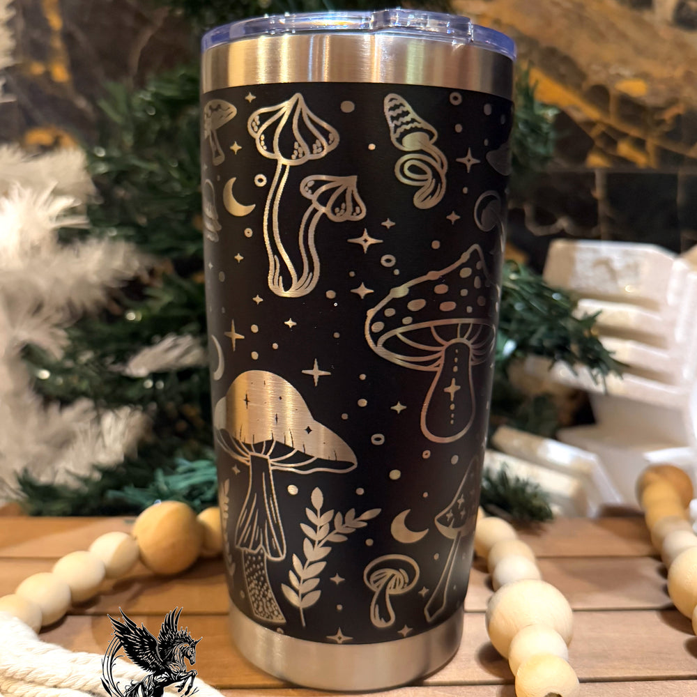 Mushroom Laser Engraved 20oz Tumbler