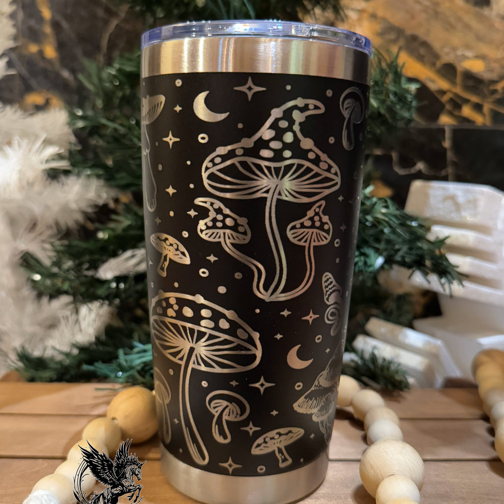 Mushroom Laser Engraved 20oz Tumbler
