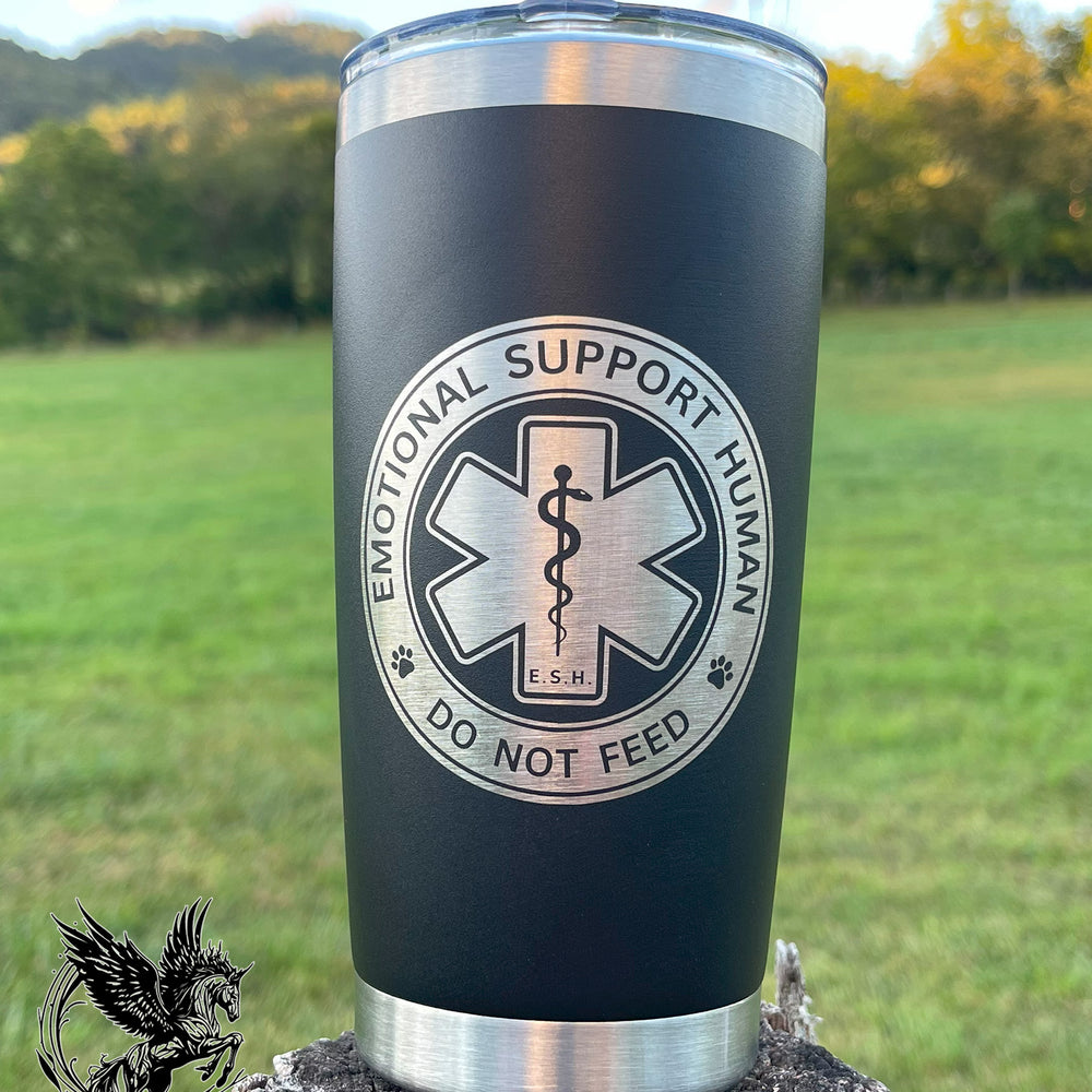 Emotional Support Human 20oz Tumbler