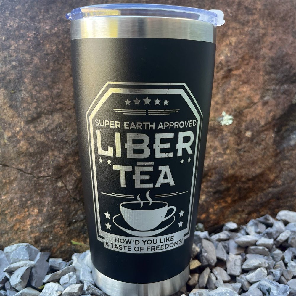 Liber-Tea Tumbler, Morning Cup Of Liber-Tea, Taste Democracy, Gift for Gamers, Gift for him, Gamer Gift for Boyfriend