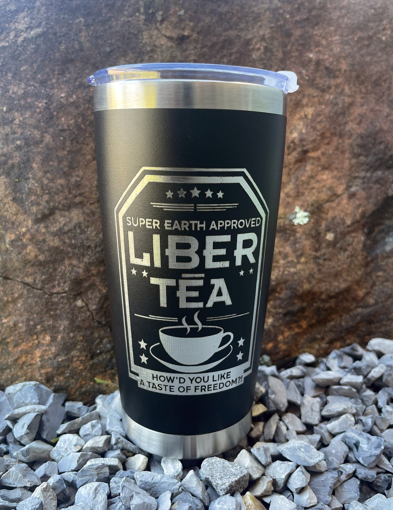 Liber-Tea Tumbler, Morning Cup Of Liber-Tea, Taste Democracy, Gift for Gamers, Gift for him, Gamer Gift for Boyfriend