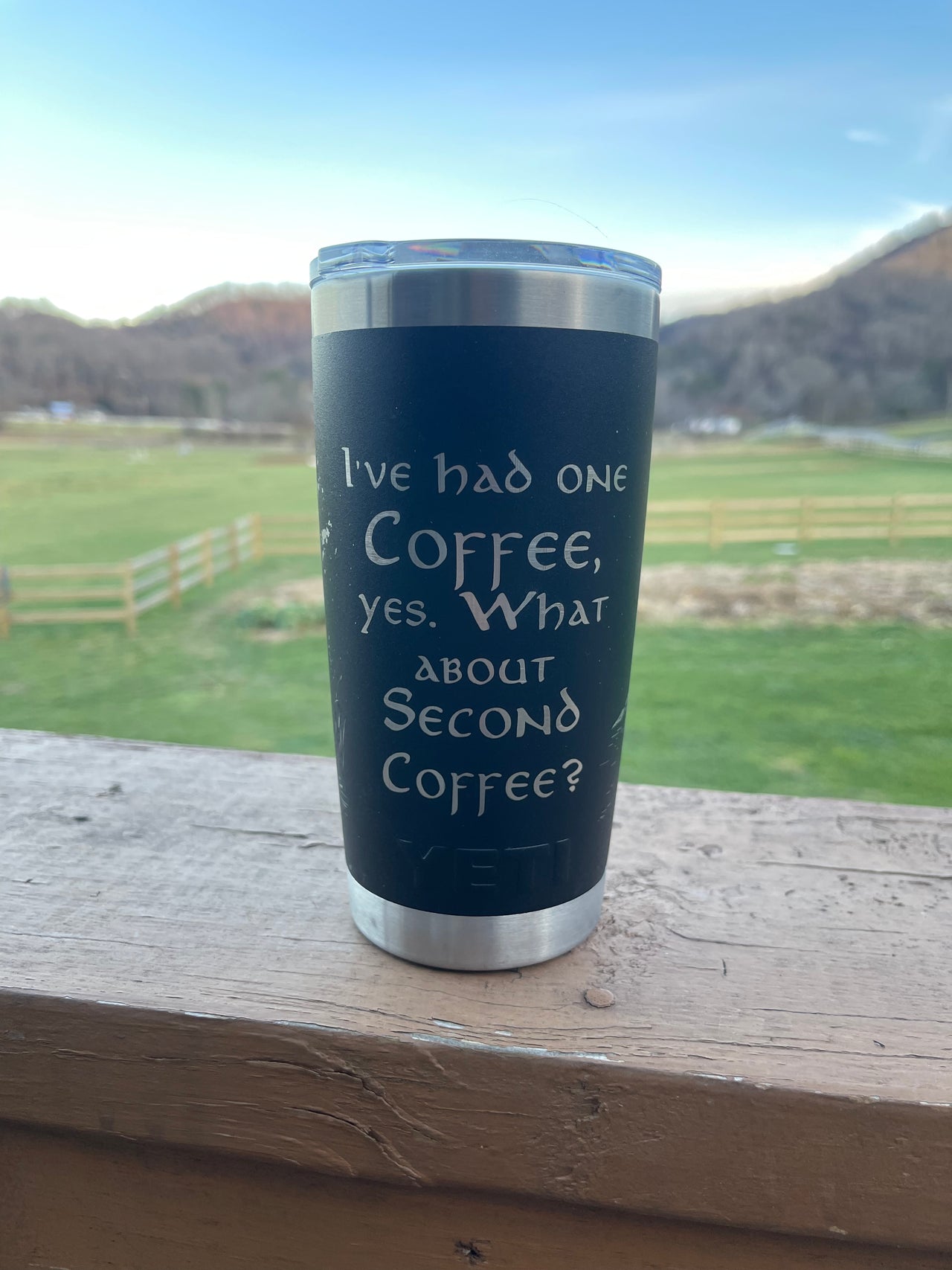 Halfling House - Second Coffee YETI (Tea, Dr Pepper, Breakfast, etc) 20oz Tumbler