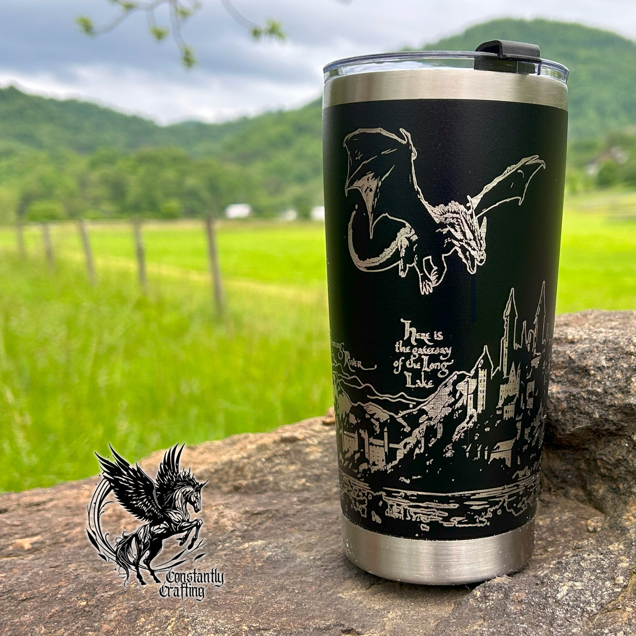 Yeti - Burning of Lake Town 20oz Tumbler