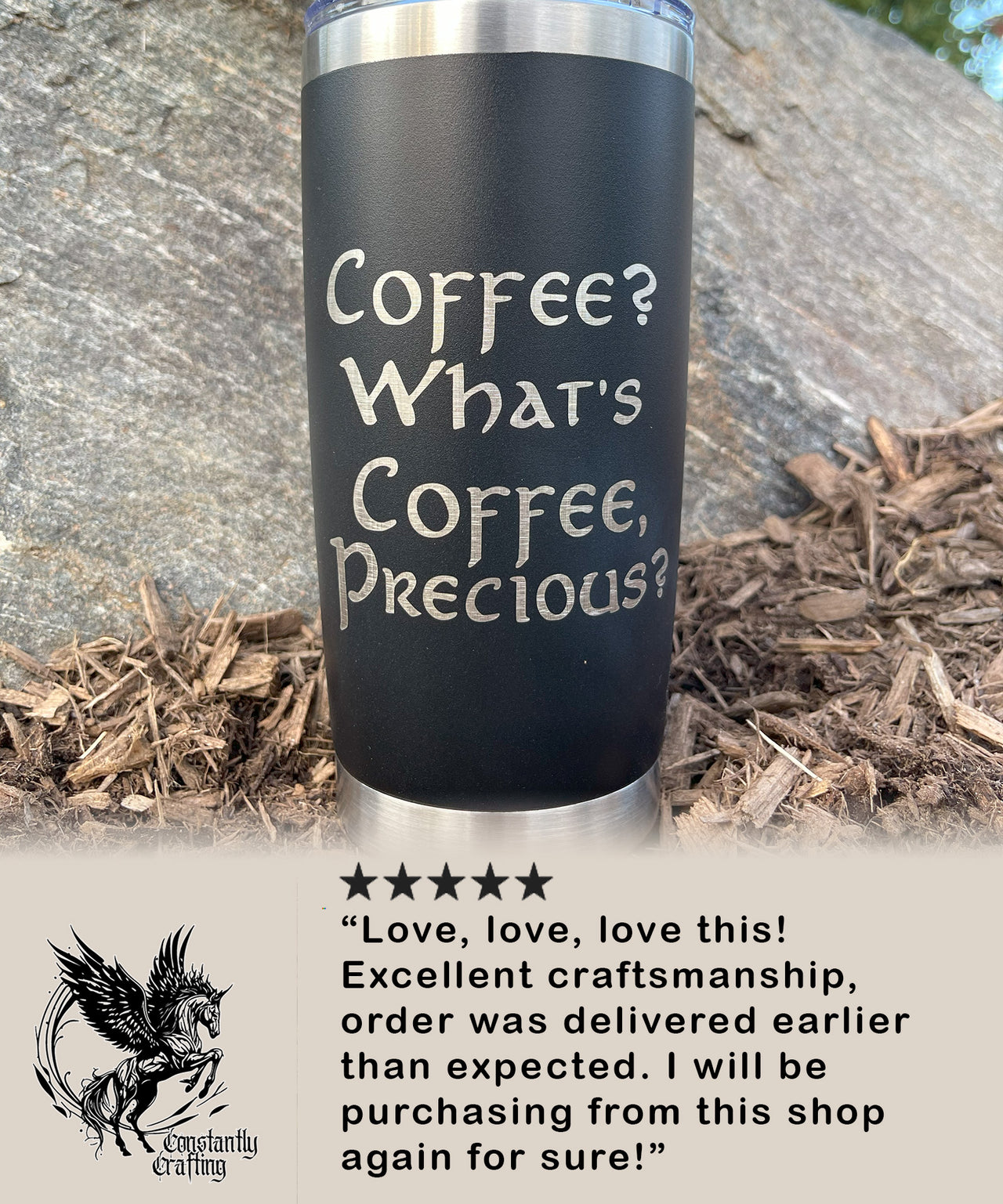 Coffee? What's Coffee, Precious? - 20oz Tumbler