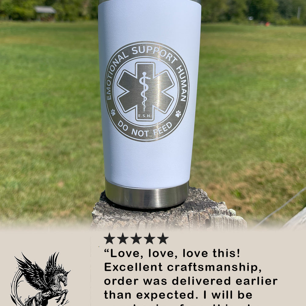Emotional Support Human 20oz Tumbler