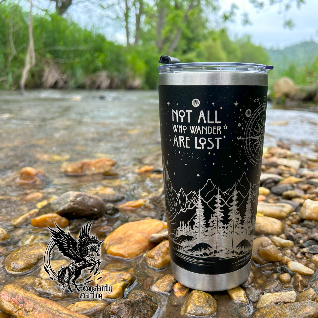 Not All Who Wander Are Lost Wrapped 20oz Tumbler