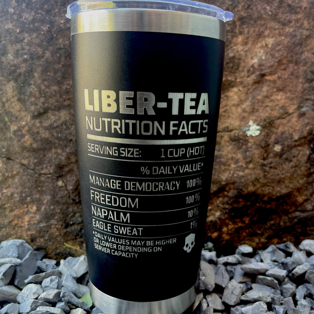 Liber-Tea Tumbler, Morning Cup Of Liber-Tea, Taste Democracy, Gift for Gamers, Gift for him, Gamer Gift for Boyfriend