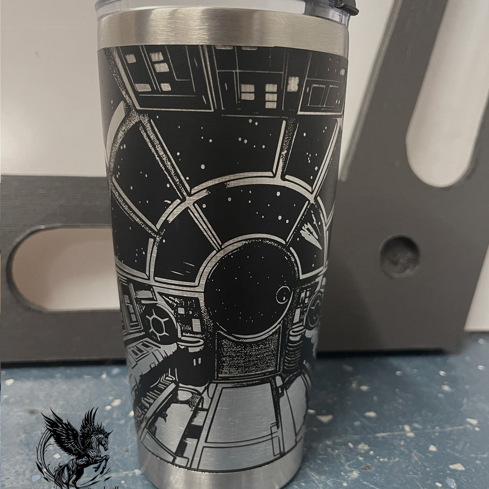Help me coffee you're my only hope. Galactic 20oz Tumbler