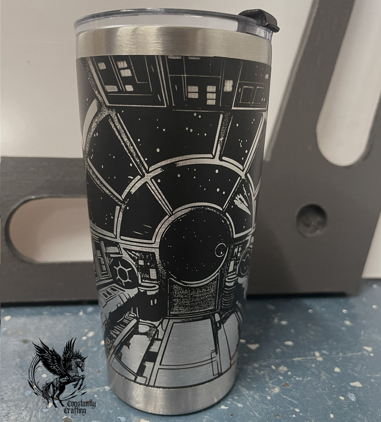 Help me coffee you're my only hope. Galactic 20oz Tumbler