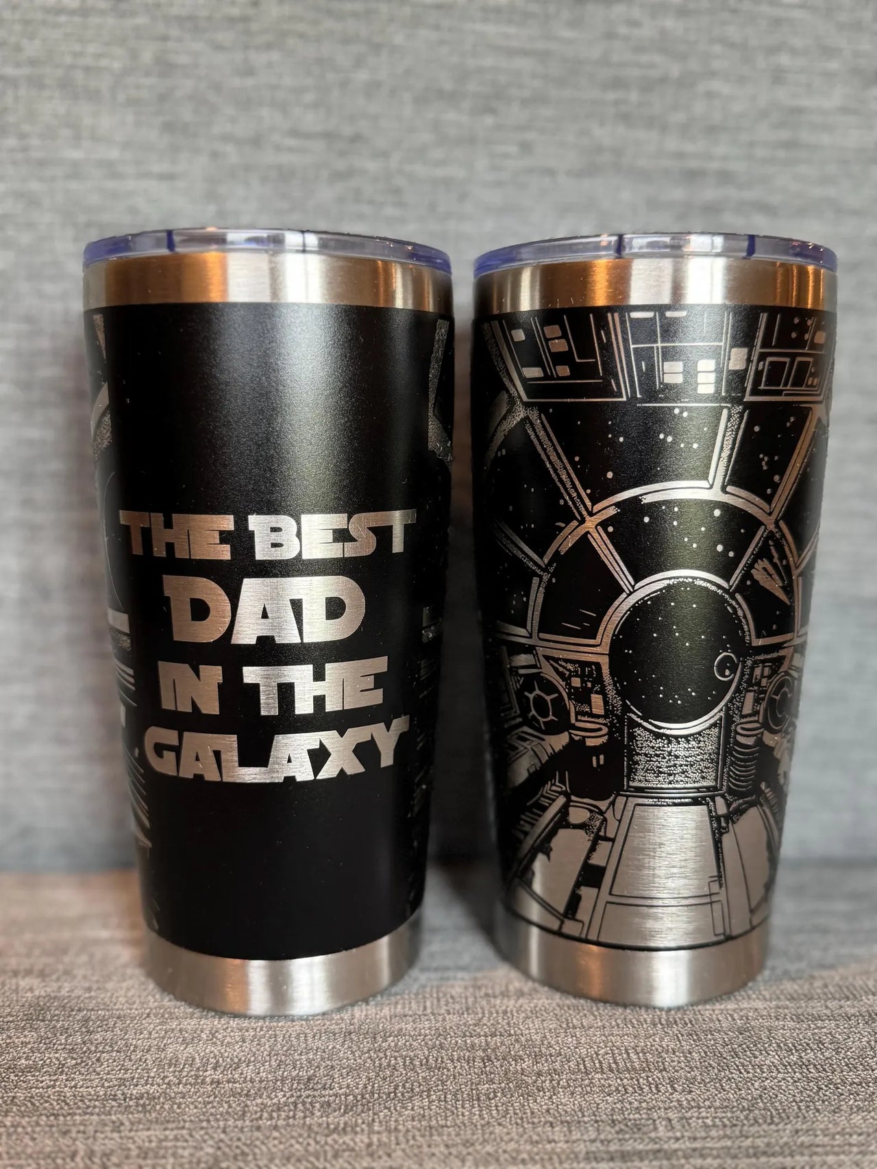 The Best Dad In The Galaxy 20oz tumbler.