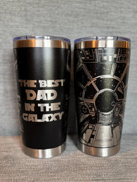 The Best Dad In The Galaxy 20oz tumbler.