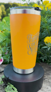 Pumpkin Spice Season Tumbler, Fall Drink ware, Cute Pumpkin Gnome 20oz Tumbler
