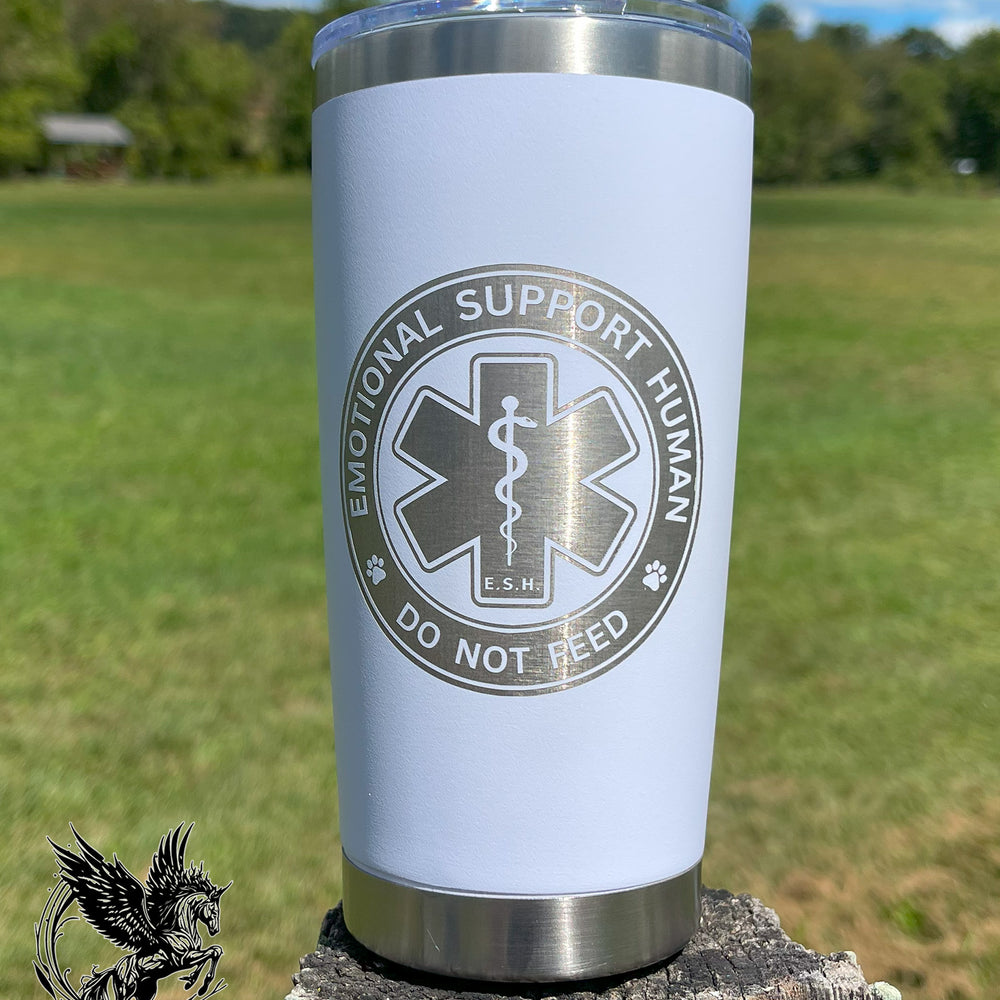 Emotional Support Human 20oz Tumbler